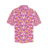 Hibiscus Pattern Print Design 01 Men's All Over Print Hawaiian Shirt (Model T58)