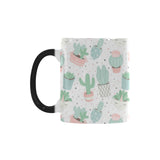 Pastel color cactus pattern Morphing Mug Heat Changing Mug