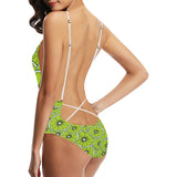 Slices of Lime design pattern Women's One-Piece Swimsuit