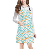 Fried Eggs Pattern Print Design 04 All Over Print Adjustable Apron
