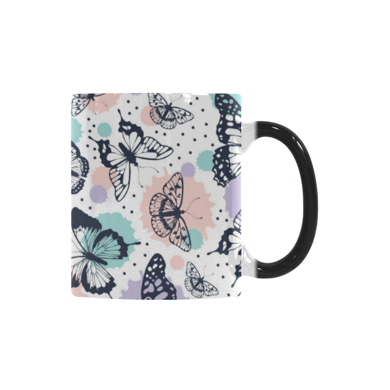 Butterfly pattern Morphing Mug Heat Changing Mug