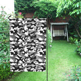 Black white camouflage pattern House Flag Garden Flag