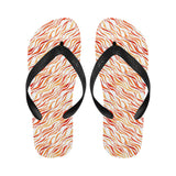 Fire flame watercolor pattern Unisex Flip Flops