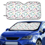 Surfboard Pattern Print Design 04 Car Sun Shade