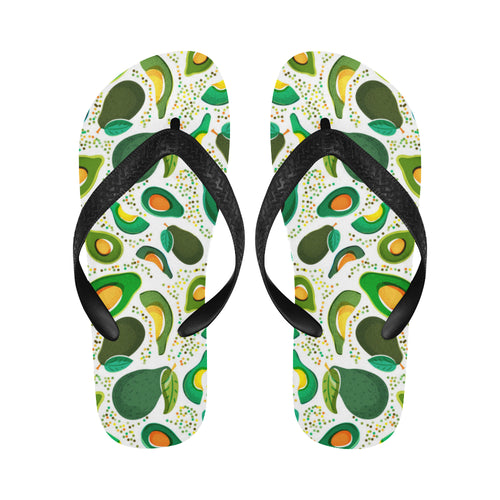 Avocado design pattern Unisex Flip Flops