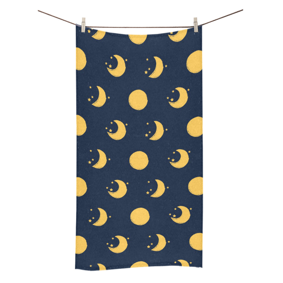 Moon star pattern Bath Towel