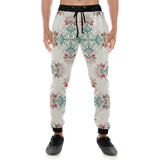 Square floral indian flower pattern Unisex Casual Sweatpants