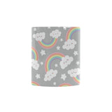 Cute rainbow clound star pattern Morphing Mug Heat Changing Mug