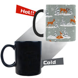Beautiful deers Winter Christmas Morphing Mug Heat Changing Mug