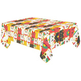 Colorful Maneki neko cat pattern Tablecloth