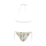 Lavender modern pattern blackground Sexy Bikinis Two-Piece Swimsuits