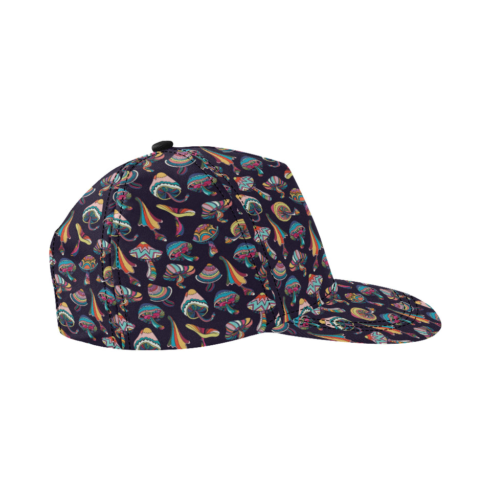 Colorful mushroom pattern All Over Print Snapback Cap