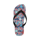 Hand drawn colorful starfish Unisex Flip Flops