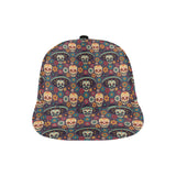 Sugar skulls flower maxican pattern All Over Print Snapback Cap