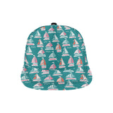 Cute sailboat pattern All Over Print Snapback Cap