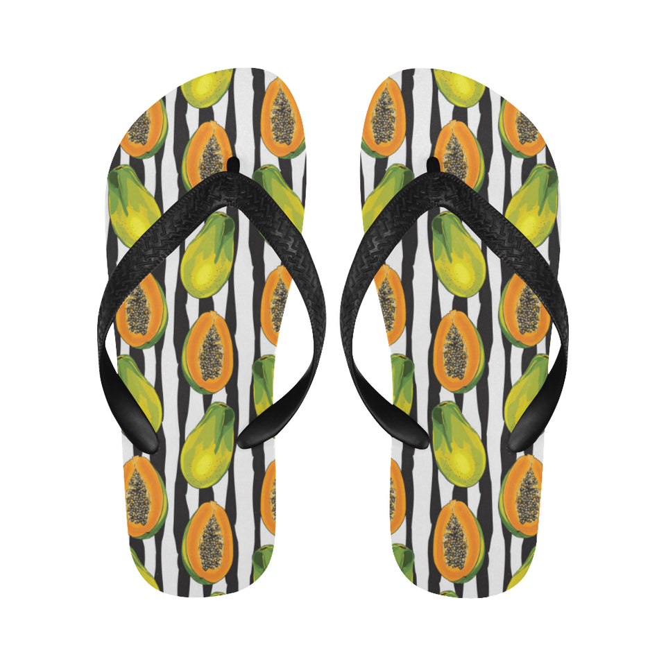 papaya design pattern Unisex Flip Flops