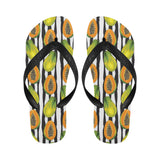 papaya design pattern Unisex Flip Flops