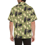 Eggplant Pattern Print Design 02 Men's All Over Print Hawaiian Shirt (Model T58)