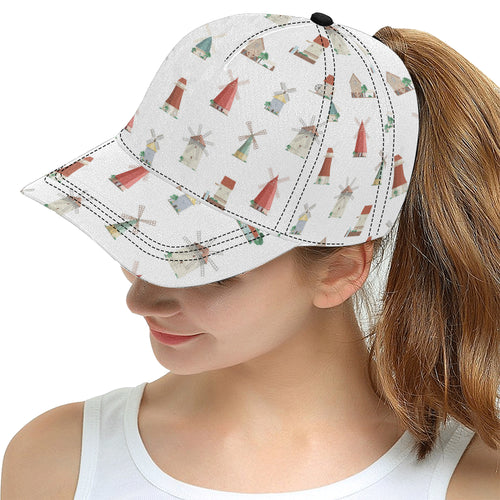 windmill design pattern All Over Print Snapback Cap