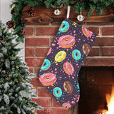 Colorful donut glaze pattern Christmas Stocking