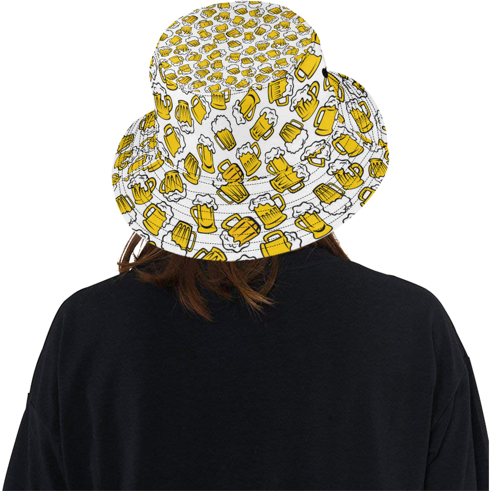Beer design pattern Unisex Bucket Hat