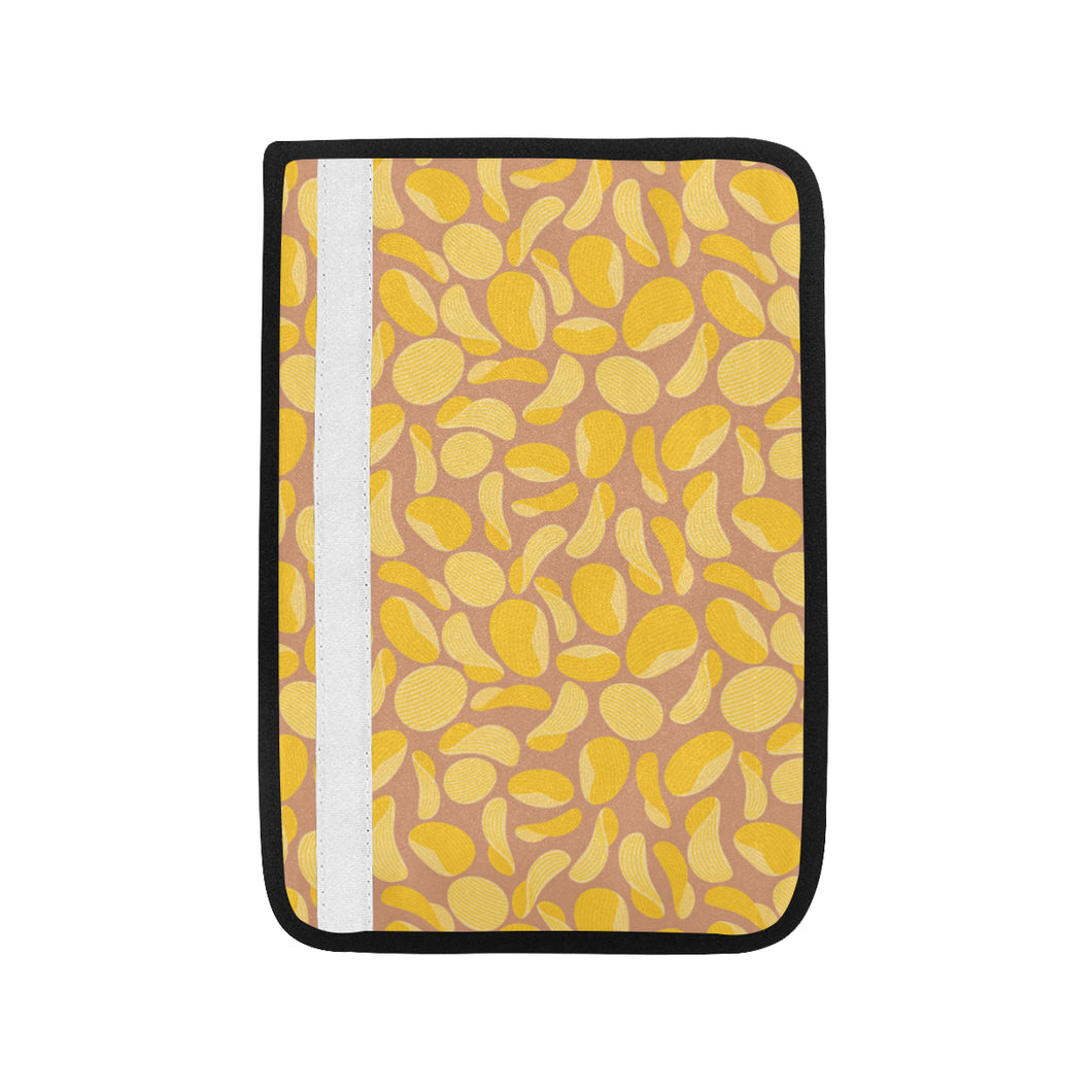 Potato Chips Pattern Print Design 01 Car Seat Belt Cover