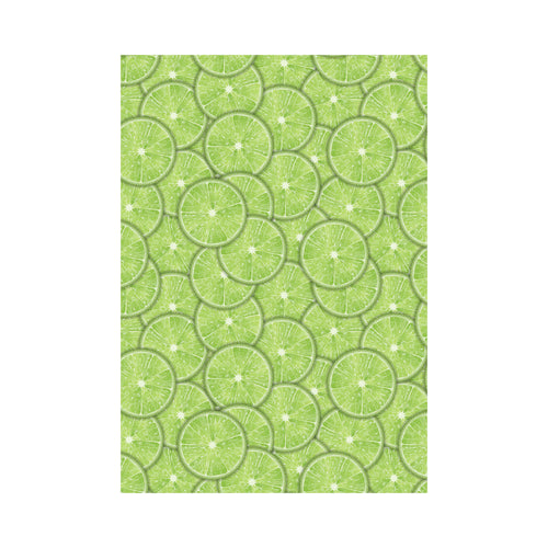 Slices of Lime pattern House Flag Garden Flag