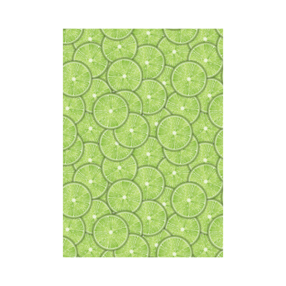 Slices of Lime pattern House Flag Garden Flag