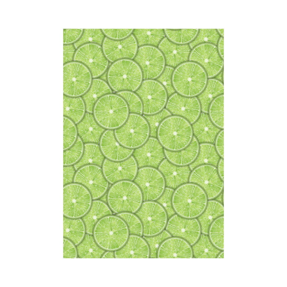 Slices of Lime pattern House Flag Garden Flag