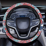 Hand drawn colorful starfish Car Steering Wheel Cover