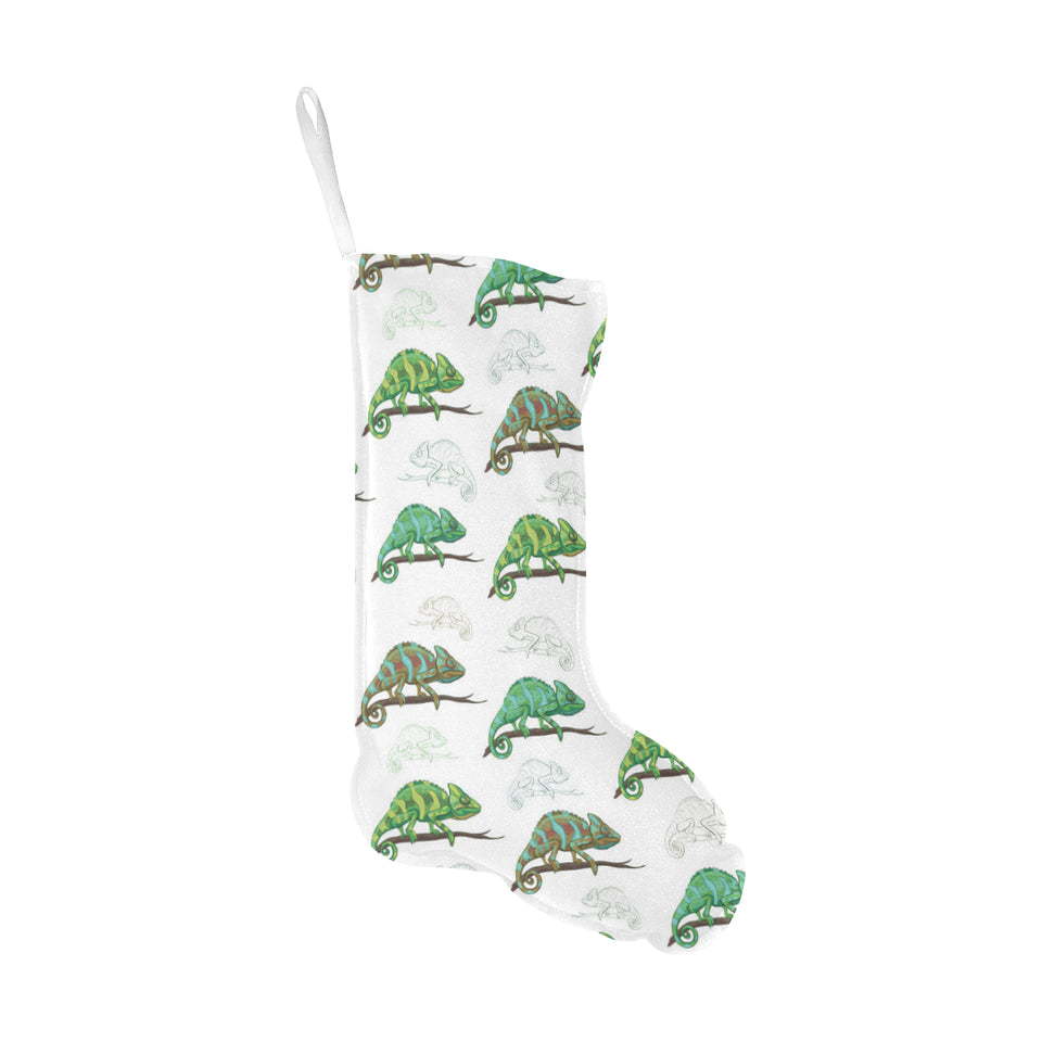 Chameleon lizard pattern Christmas Stocking
