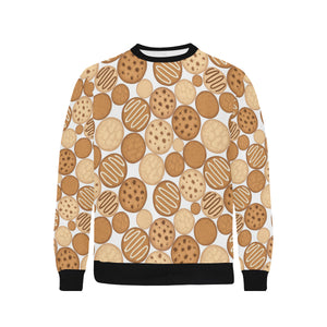 Various cookie pattern Men's Crew Neck Sweatshirt