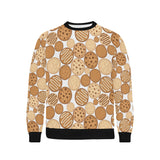 Various cookie pattern Men's Crew Neck Sweatshirt