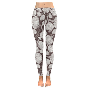 Garlic bulb dark background Women's Legging Fulfilled In US