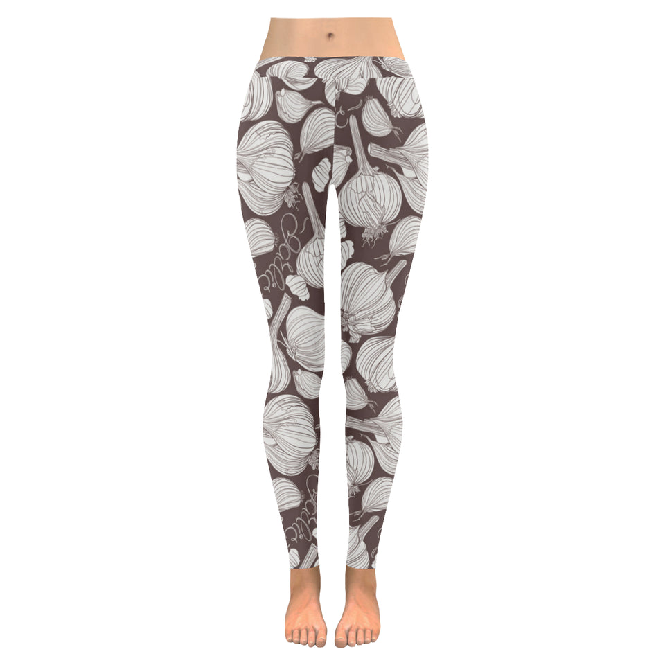 Garlic bulb dark background Women's Legging Fulfilled In US