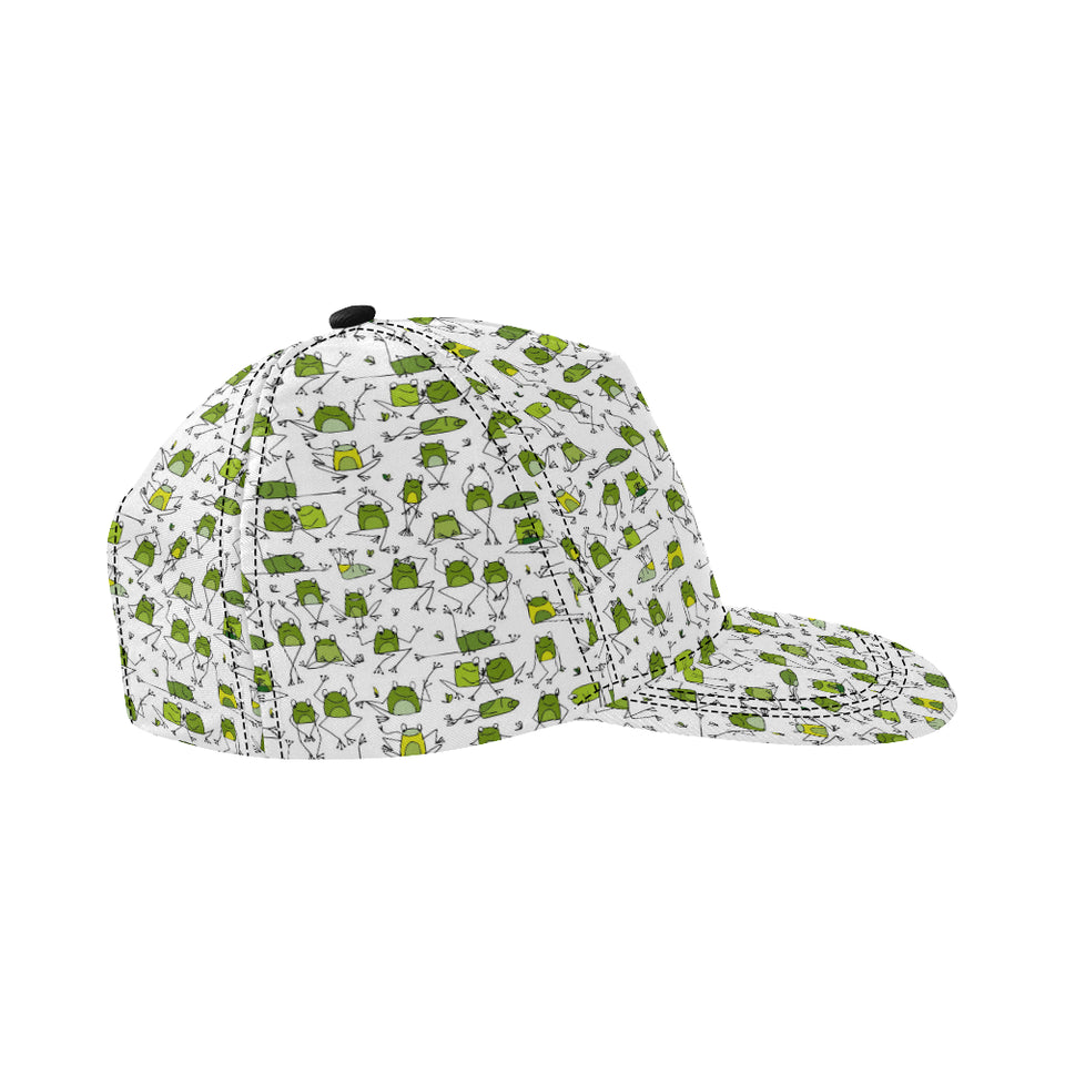 Sketch funny frog pattern All Over Print Snapback Cap