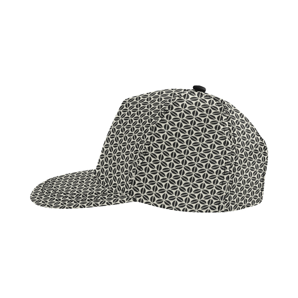 Coffee bean abstract modern pattern All Over Print Snapback Cap