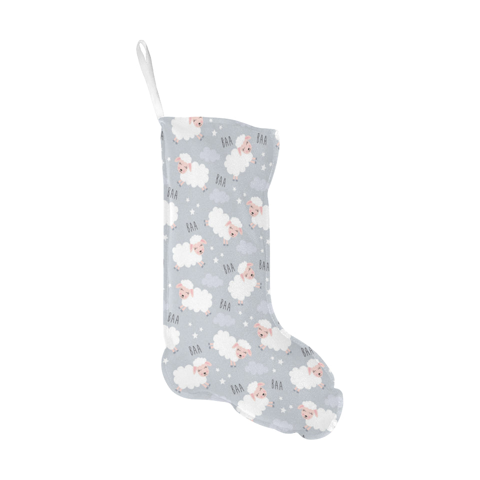 Sweet dreams sheep pattern Christmas Stocking