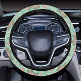 Hippopotamus Pattern Print Design 02 Car Steering Wheel Cover