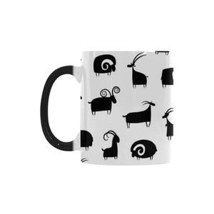 Goat ram pattern Morphing Mug Heat Changing Mug