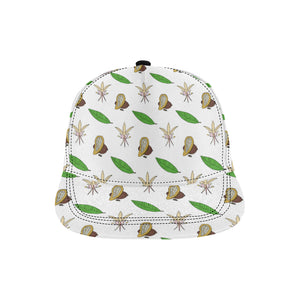 Color hand drawn cacao pattern All Over Print Snapback Cap