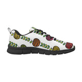 colorful apples leave zebra stripe Men's Sneaker Shoes