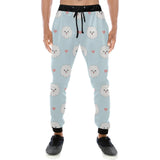 White cute pomeranian pattern Unisex Casual Sweatpants