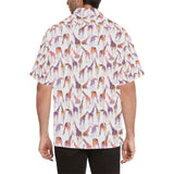 Giraffe Pattern Print Design 02 Men's All Over Print Hawaiian Shirt (Model T58)