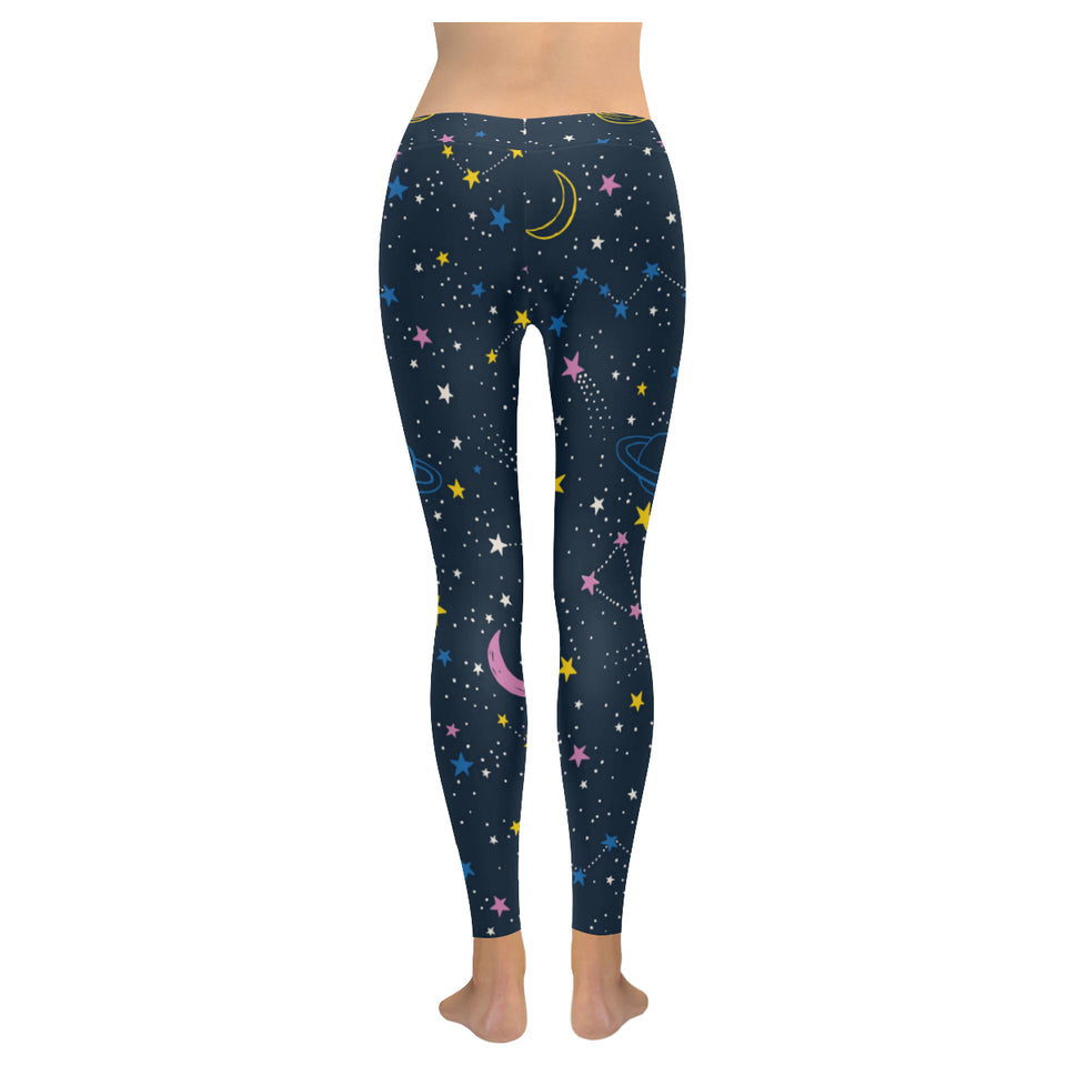 space pattern with planets, comets, constellations Women's Legging Fulfilled In US