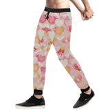 Hand drawn heart design pattern Unisex Casual Sweatpants