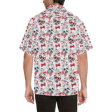 Yorkshire Terrier Pattern Print Design 04 Men's All Over Print Hawaiian Shirt (Model T58)