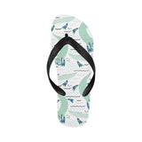 Crocodile diver pattern Unisex Flip Flops