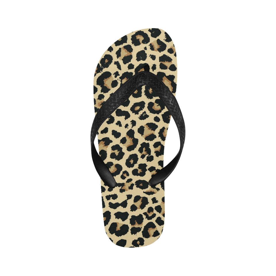 Leopard print design pattern Unisex Flip Flops