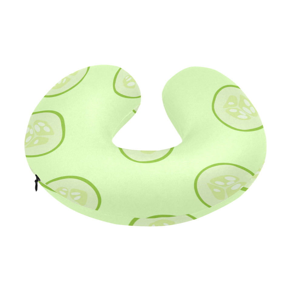 Cucumber pattern U-Shaped Travel Neck Pillow